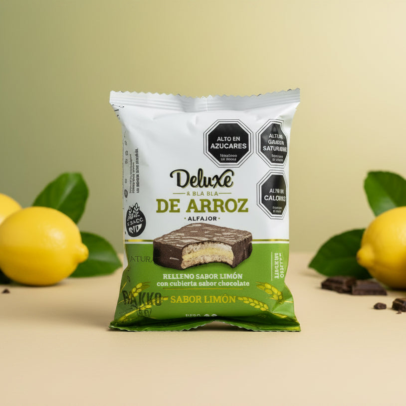 ALFAJOR RELLENO CREMA LIMON CON CHOCOLATE SIN GLUTEN 28g