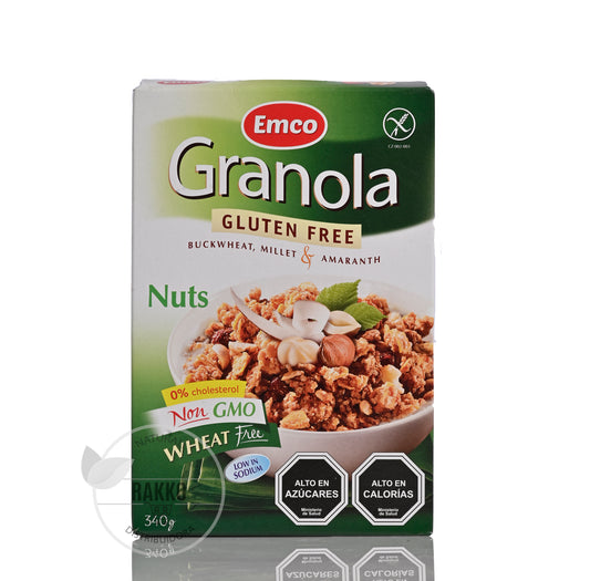 GRANOLA NUECES Y ALMENDRAS SIN GLUTEN EMCO 340g liquidacion 20/08/2025