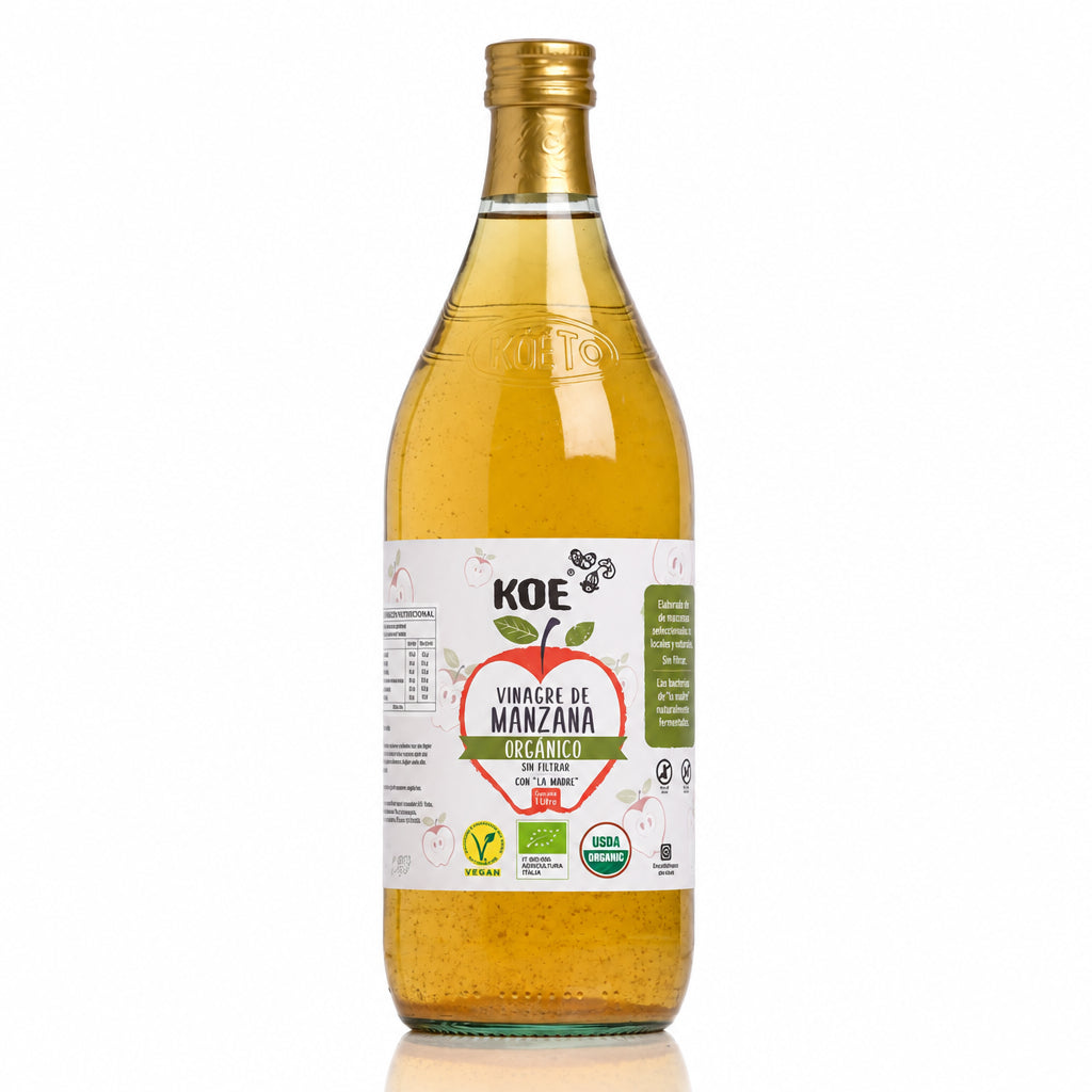 KOE VINAGRE DE MANZANA ORGANICO SIN GLUTEN 1LT