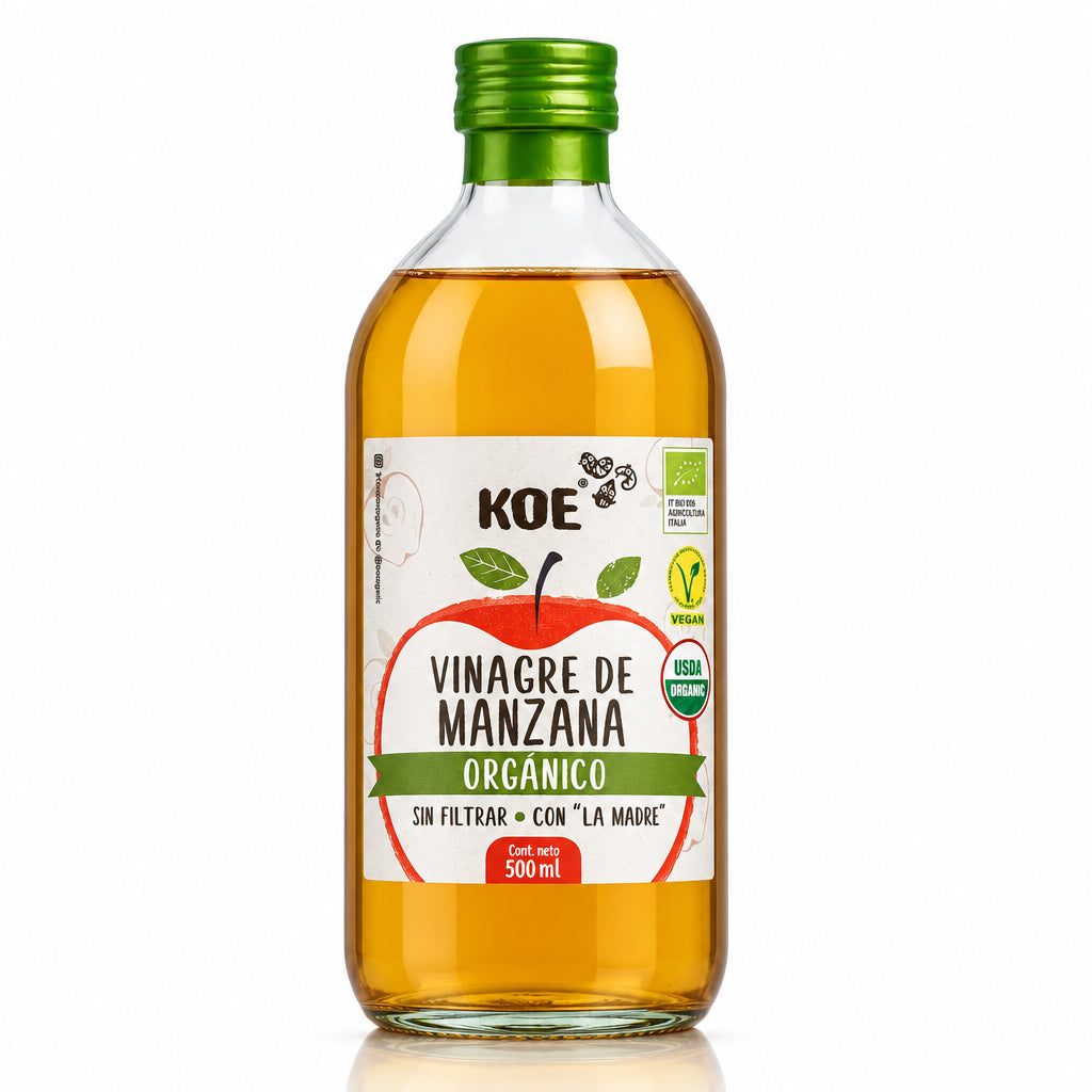KOE VINAGRE DE MANZANA ORGANICO SIN GLUTEN 500ML