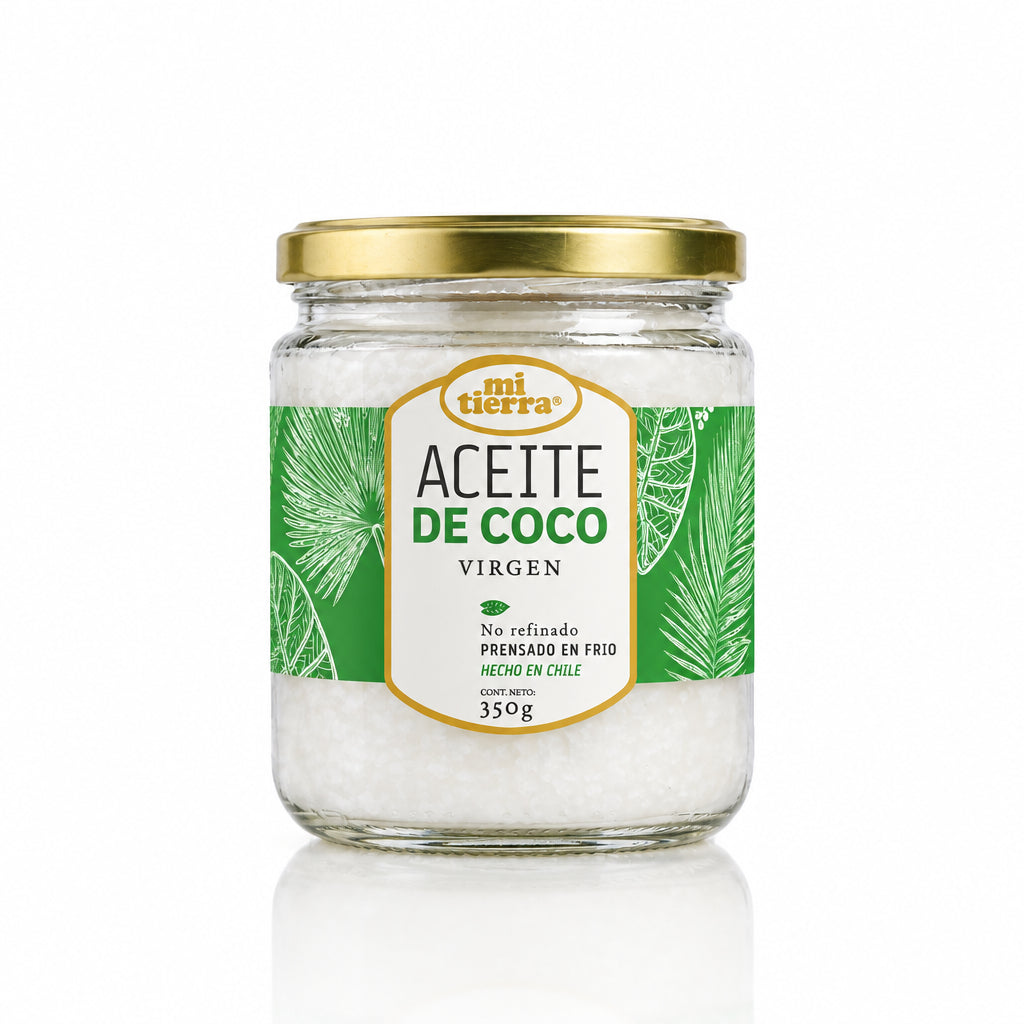 ACEITE DE COCO VIRGEN VEGANO SIN GLUTEN MI TIERRA NUTRISA 350G
