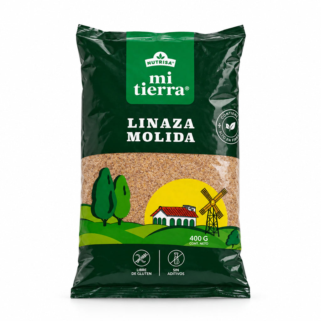 LINAZA MOLIDA SIN GLUTEN MI TIERRA 400G