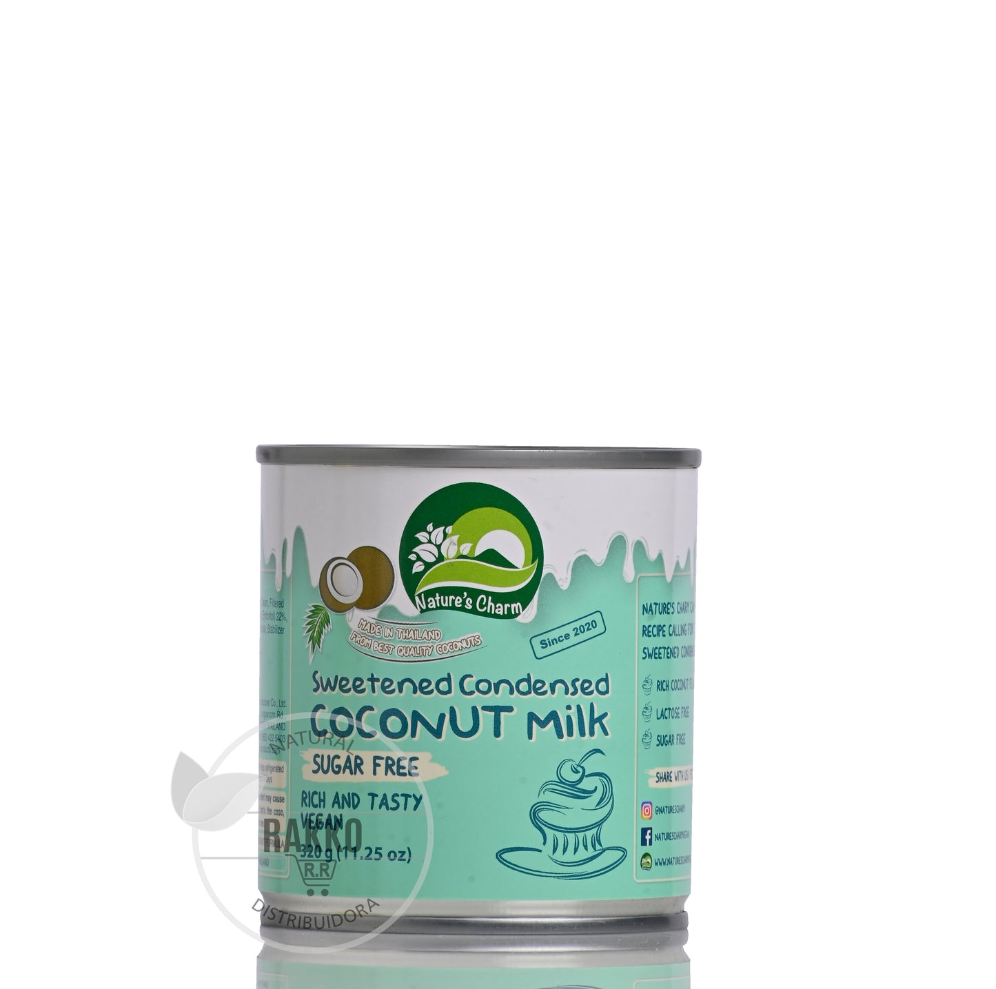 PREPARACION CONDENSADA DE COCO S/AZUCAR SIN GLUTEN NATURES CHARM 320ml