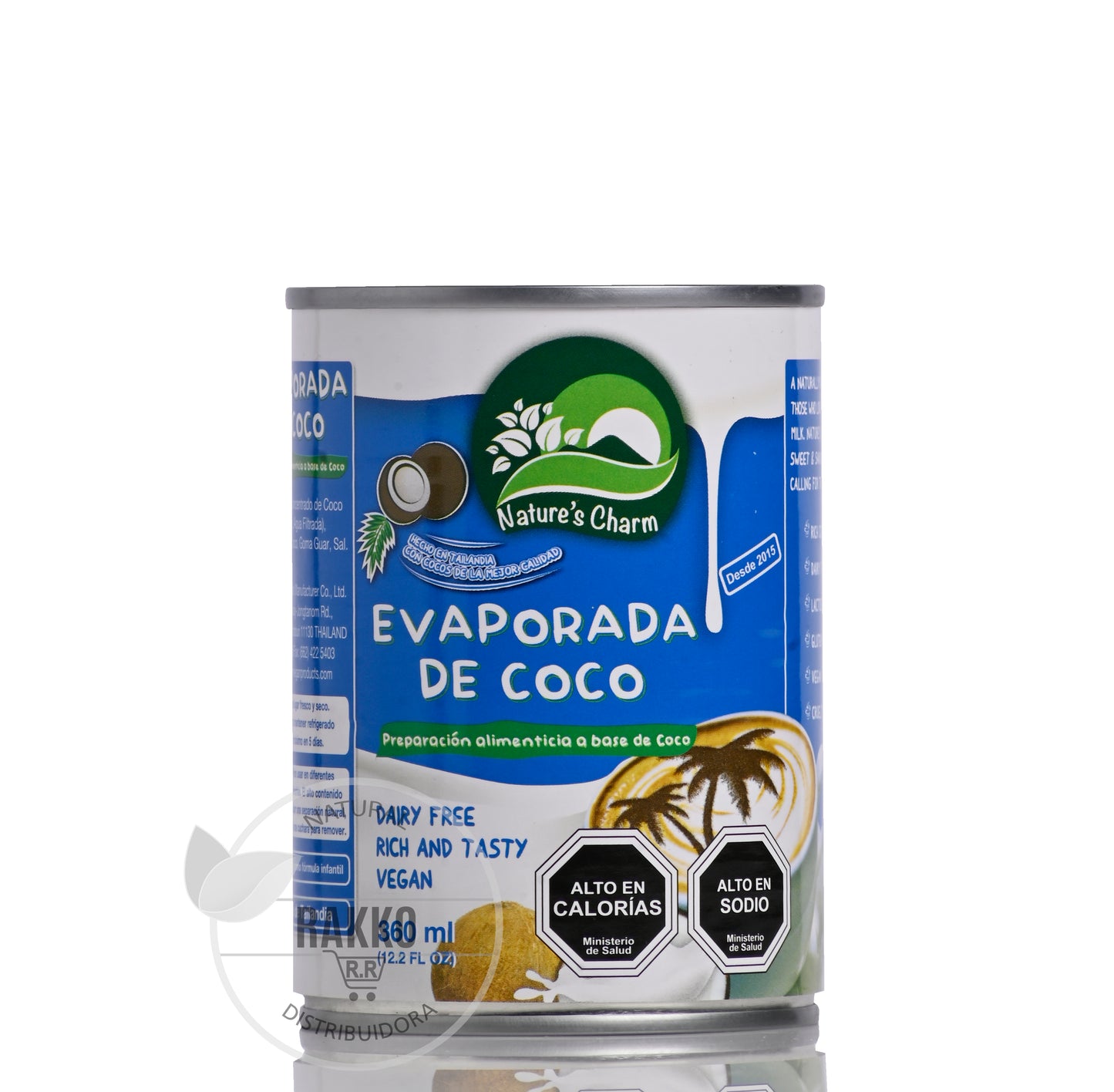 PREPARACION EVAPORADA DE COCO SIN GLUTEN NATURES CHARM 360ml