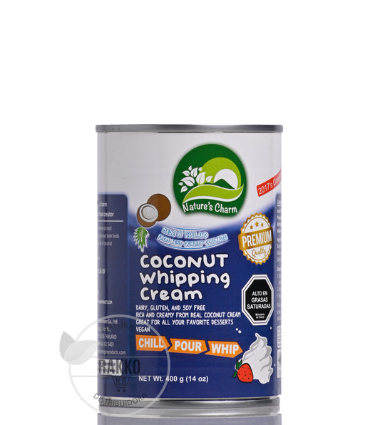 CREMA DE COCO PARA BATIR SIN GLUTEN NATURES CHARM 400ml