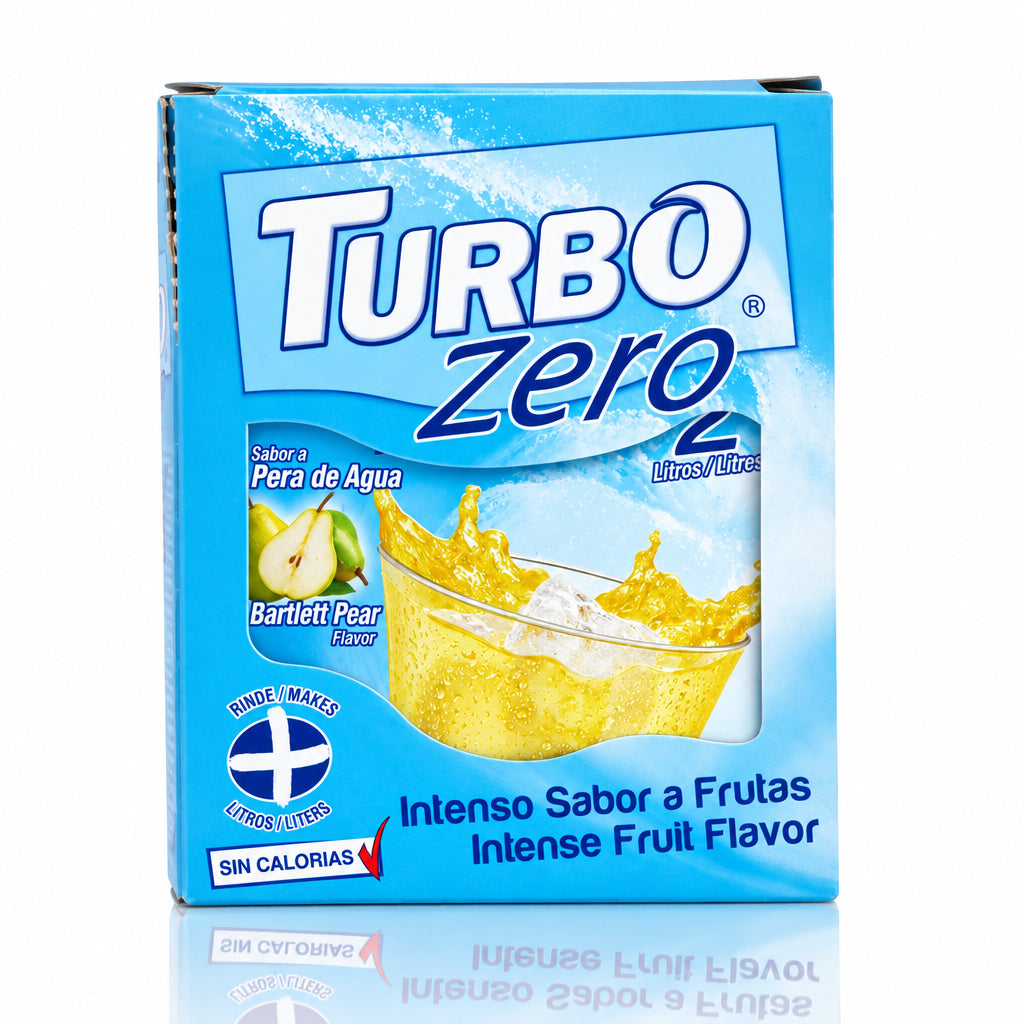 TURBO ZERO JUGO SABOR PERA DE AGUA DISPLAY 10UN
