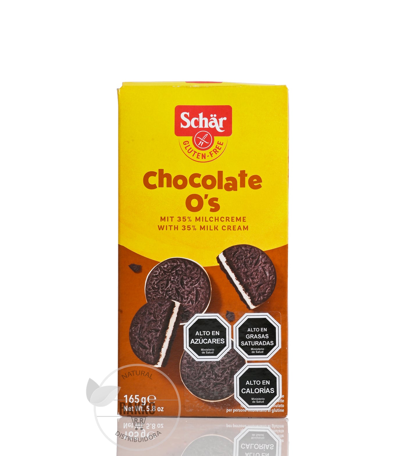 GALLETAS DE CACAO RELLENAS CON CREMA SIN GLUTEN SCHAR 165g