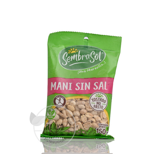 MANI TOSTADO SIN SAL SIN GLUTEN SEMBRASOL 150g