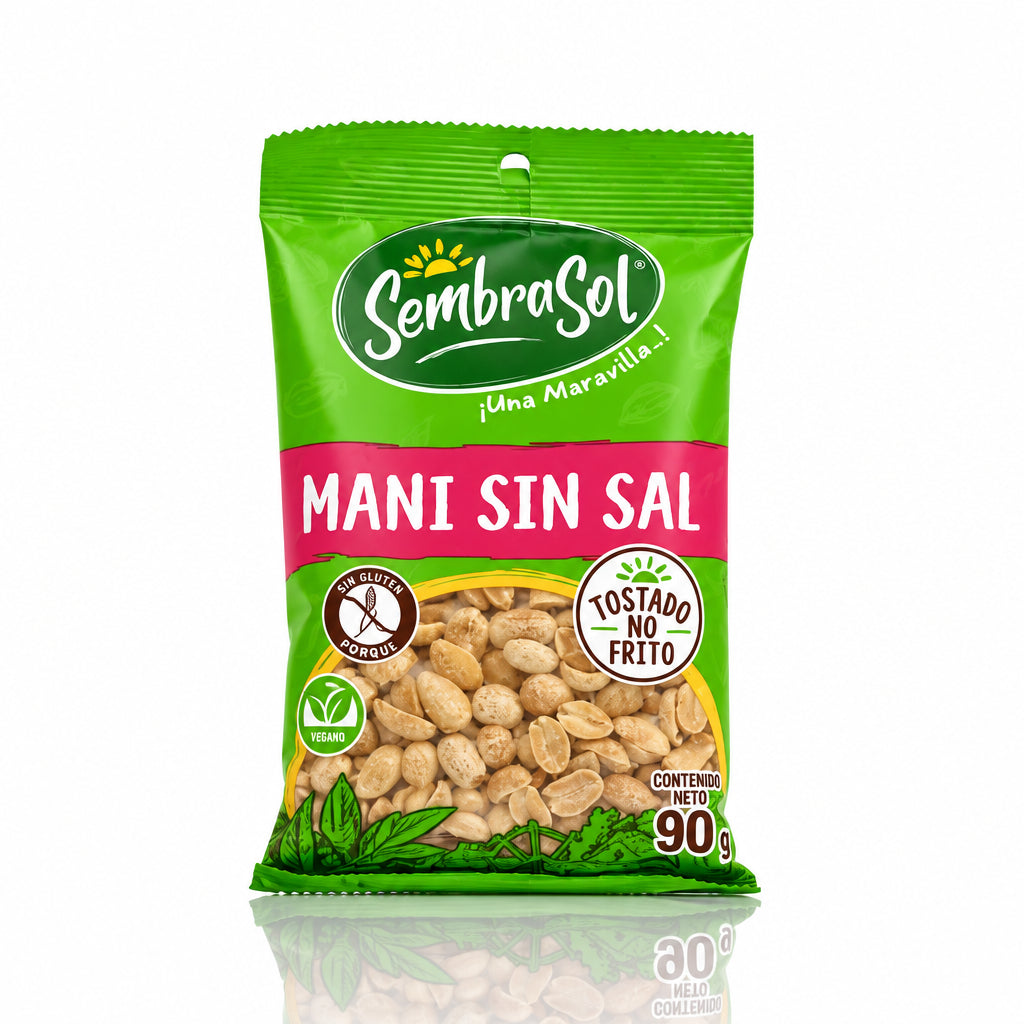 SEMBRASOL MANI TOSTADO SIN SAL SIN GLUTEN 90G