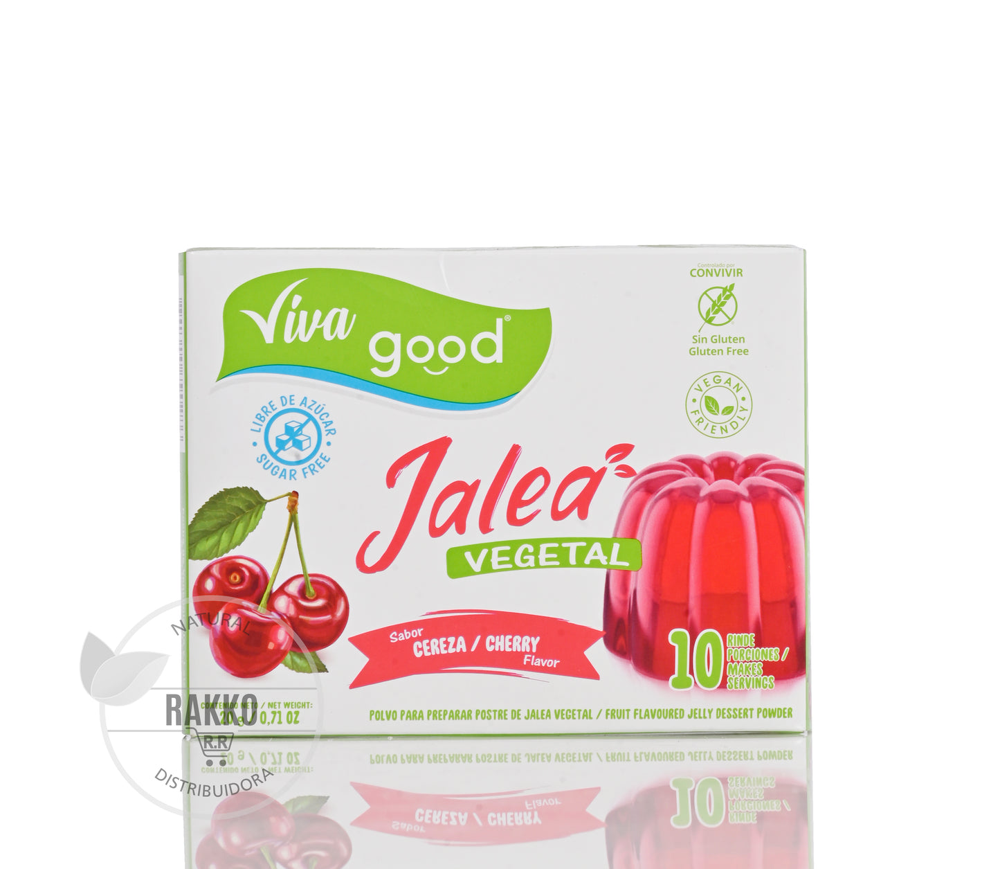 VIVA GOOD JALEA VEGETAL SABOR CEREZA 20g