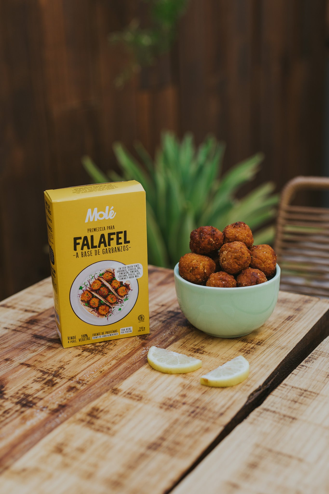 MOLÉ MEZCLA FALAFEL VEGANO SIN GLUTEN 200g vencimiento 03/12/2025