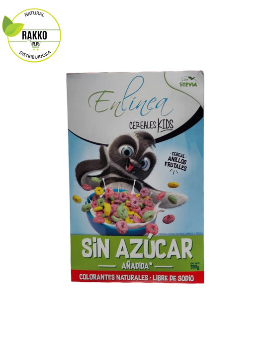 EN LINEA KIDS CEREAL ANILLOS FRUTALES SIN AZUCAR 330g