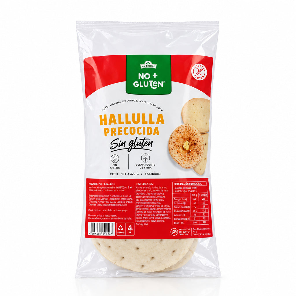 PAN HALLULLA PRECOCIDA SIN GLUTEN NUTRISA 320G