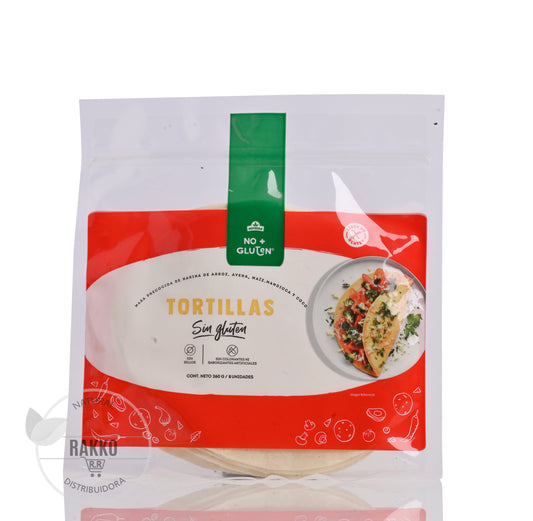 TORTILLAS 8UN SIN GLUTEN NUTRISA 260g