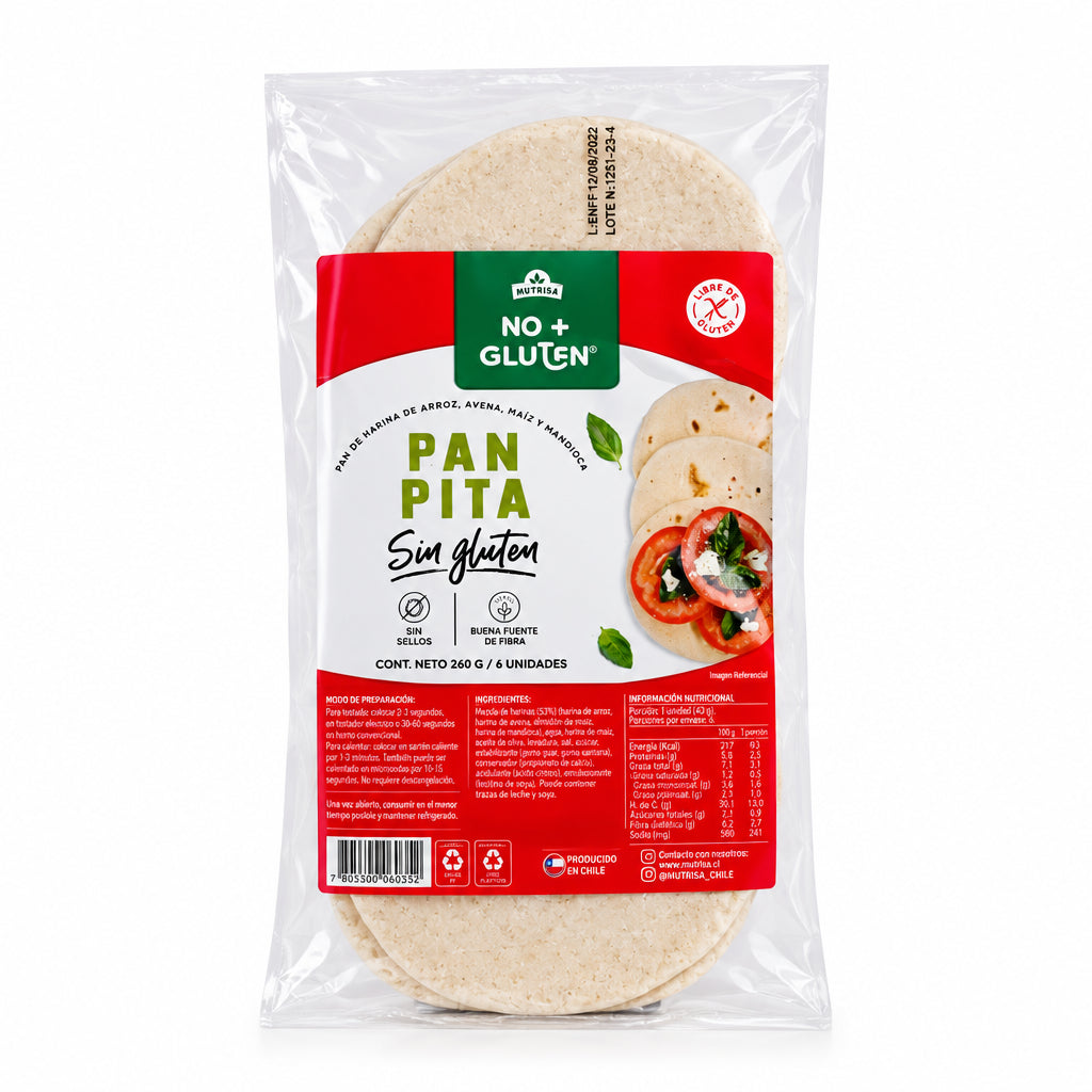 PAN PITA SIN GLUTEN NUTRISA 260G