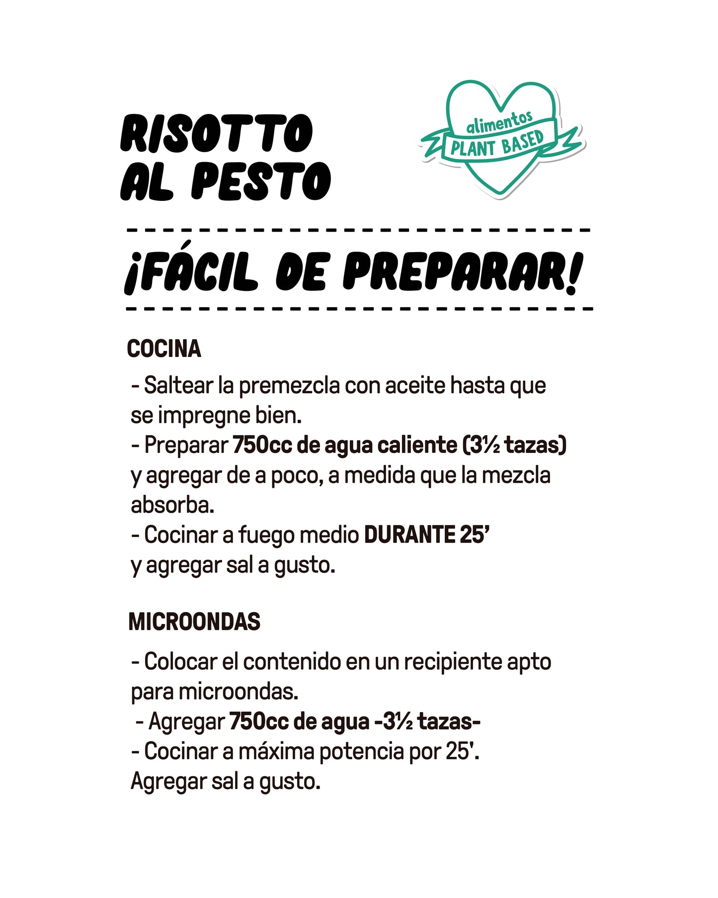 MOLÉ RISOTTO AL PESTO VEGANO SIN GLUTEN 200g vencimiento 03/12/2025