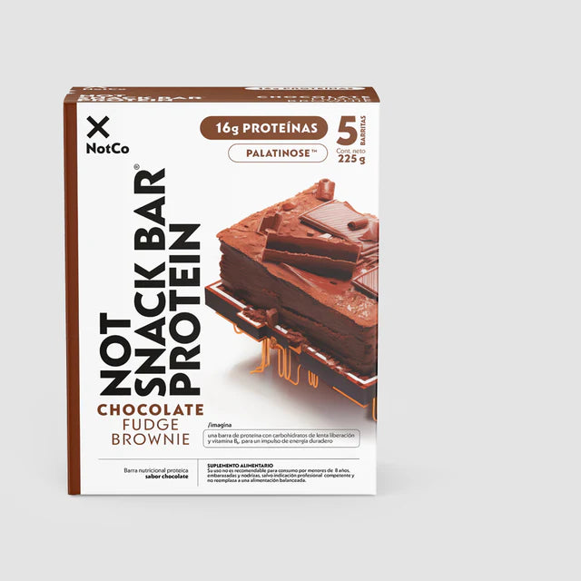 NOT SNACK BAR PROTEIN FUDGE BROWNIE DPL 5UN 225g
