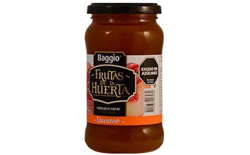 MERMELADA DURAZNO SIN GLUTEN BAGGIO 454g