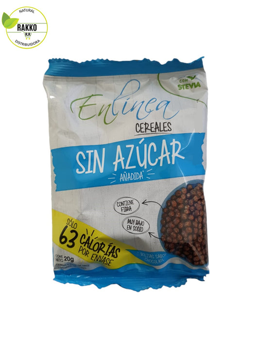 EN LINEA CEREAL BOLITAS SABOR CHOCOLATE SIN AZUCAR 20g