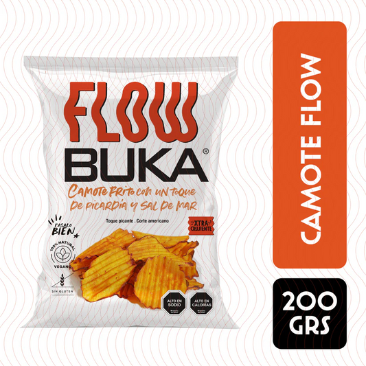 BUKA CAMOTE FRITO CON SAL DE MAR SIN GLUTEN VEGANO 200g