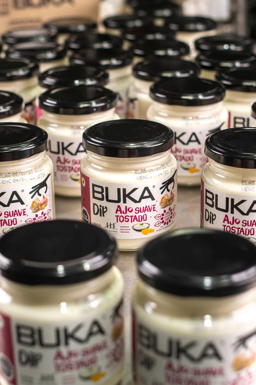 BUKA DIPS AJO SUAVE TOSTADO SIN GLUTEN 220GRS