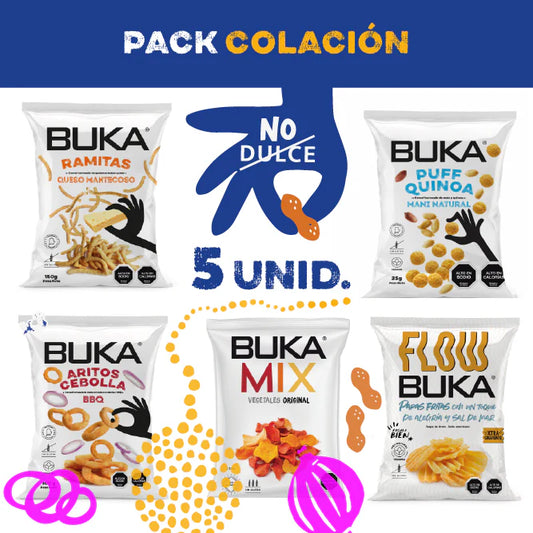 BUKA PACK ESCOLAR SIN GLUTEN 5un 155g