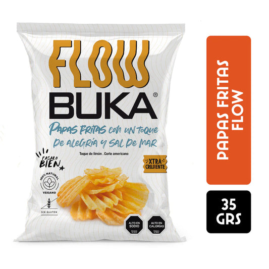 BUKA PAPAS FLOW SAL DE MAR SIN GLUTEN VEGANO 35g