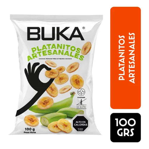 BUKA PLATANITOS SUN GLUTEN VEGANO 100g