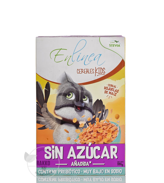 EN LINEA CEREAL HOJUELAS DE MAIZ SIN AZUCAR 330g