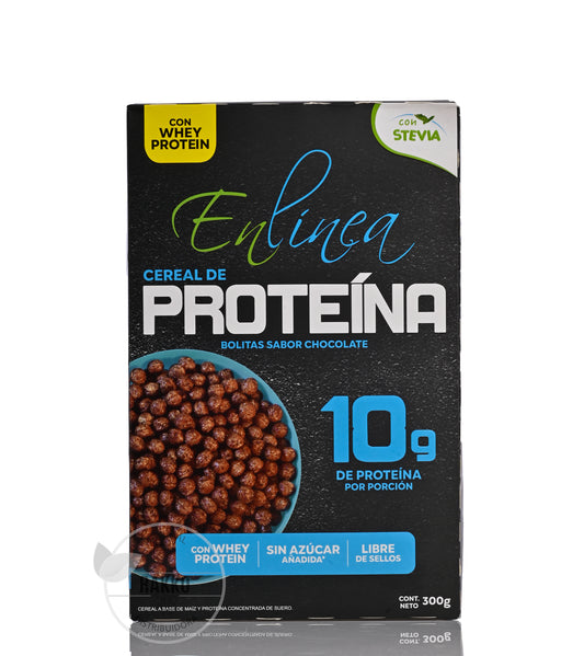 EN LINEA CEREAL DE PROTEINA BOLITAS DE CHOCOLATE SIN AZUCAR 300g