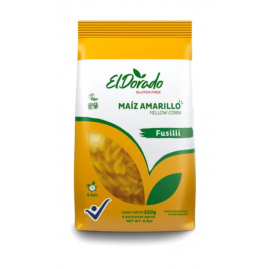 PASTA FUSILLI  DE MAIZ SIN GLUTEN 250g