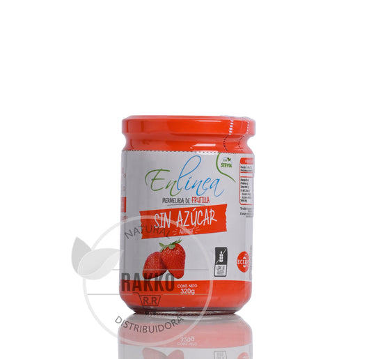 EN LINEA FRASCO MERMELADA FRUTILLA FRASCO SIN GLUTEN 320g