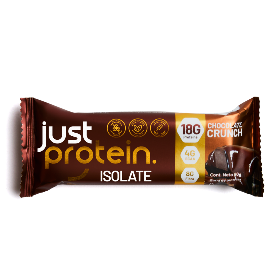 BARRAS DE PROTEINA JUST PROTEIN SABOR CHOCOLATE CRUNCH display 5un