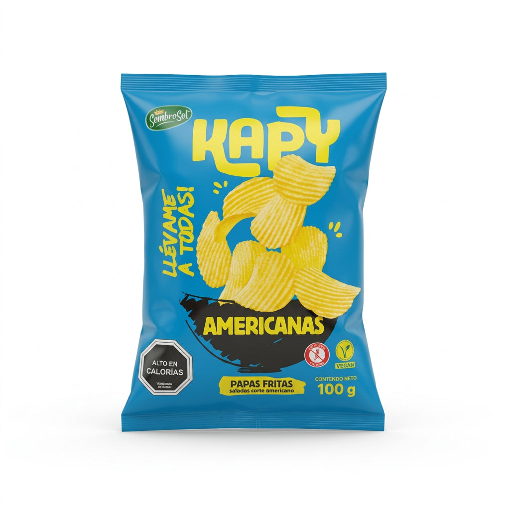 KAPY PAPAS FRITAS CORTE AMERICANO 30G SIN GLUTEN VEGANO