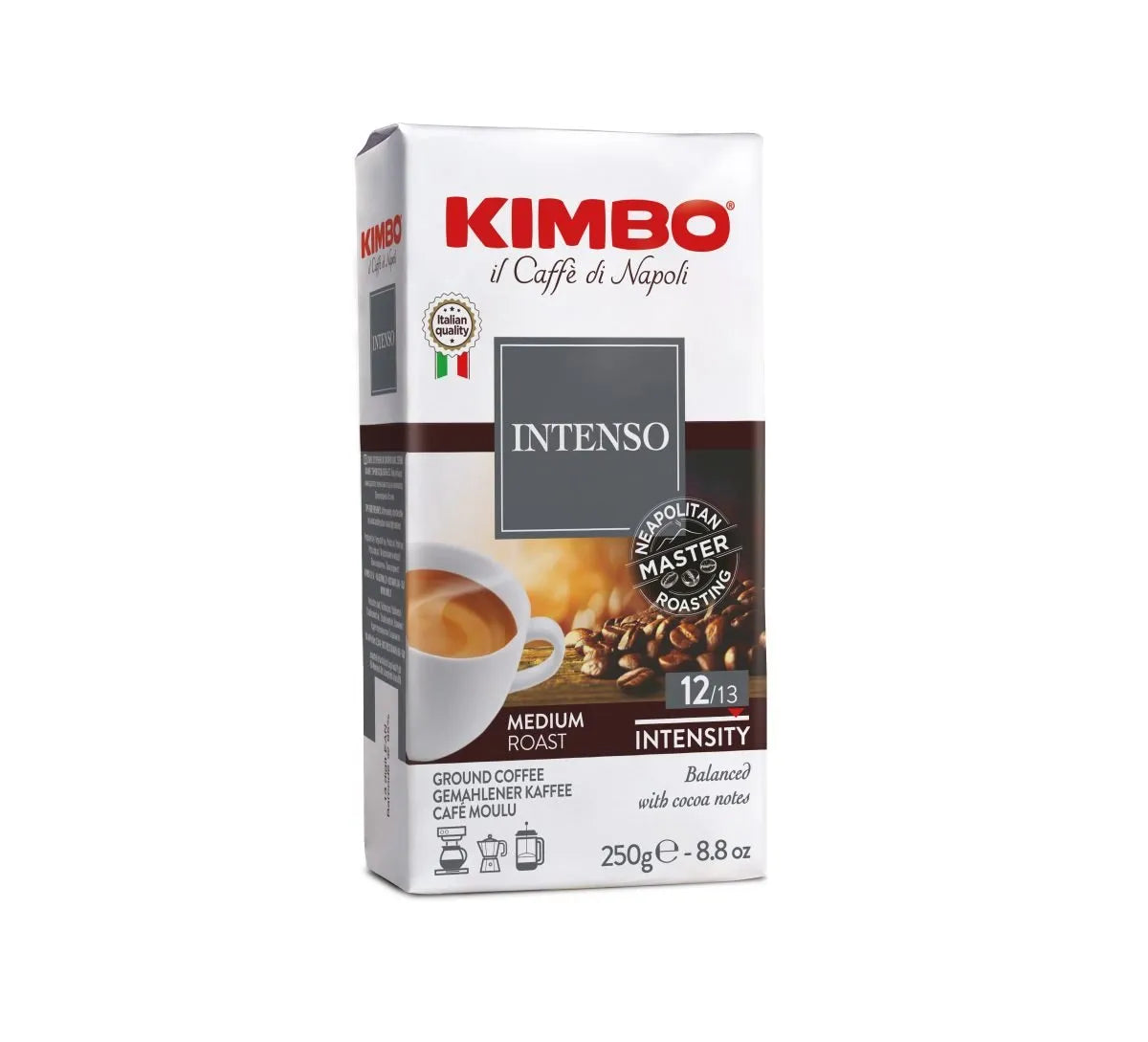 KIMBO CAFE GRANO MOLIDO INTENSO 250grs