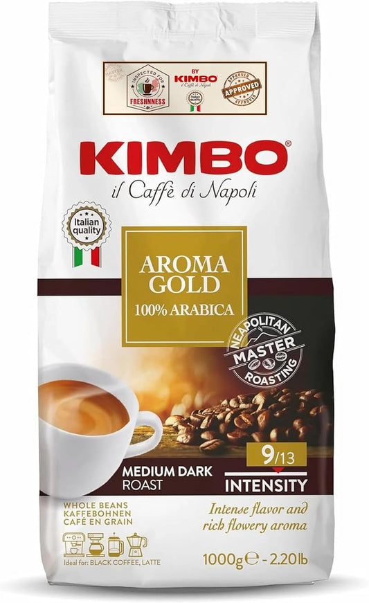 KIMBO GRANO  GOLD AROMA 100% ARABICA  1KL