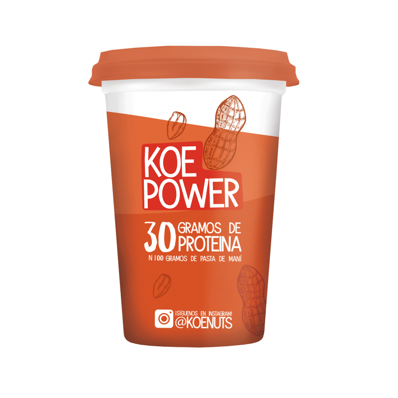 PASTA DE MANI SIN GLUTEN VEGANA KOE 500g