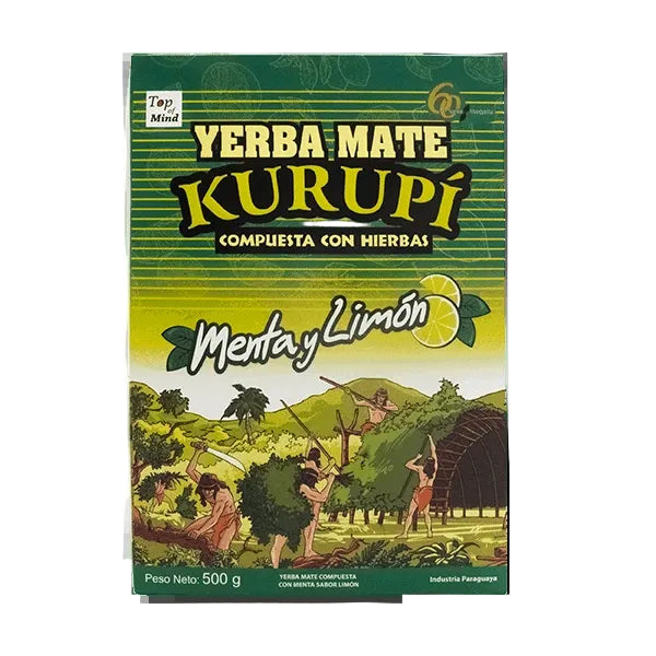 YERBA MATE MENTA Y LIMON KURUPI 500g