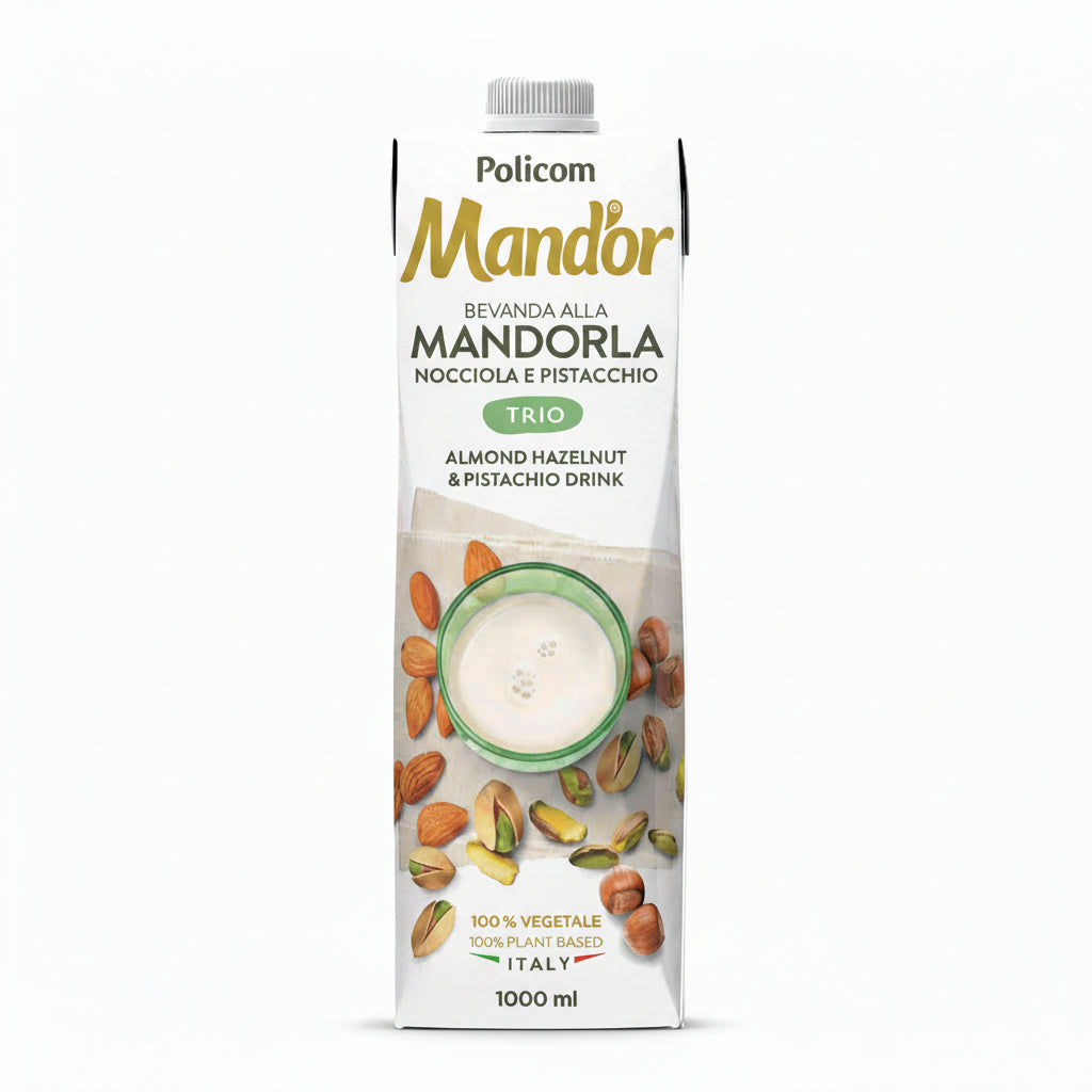 BEBIDA VEGETAL TRIO ALMENDRA-AVELLANA-PISTACHO SIN GLUTEN VEGANA 1LT Liquidación 23.08.2026