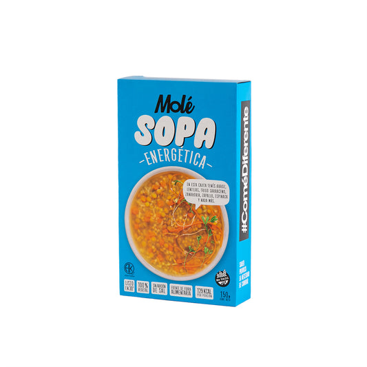 MOLÉ SOPA ENERGETICA  VEGANA SIN GLUTEN 150g vencimiento 03/12/2025