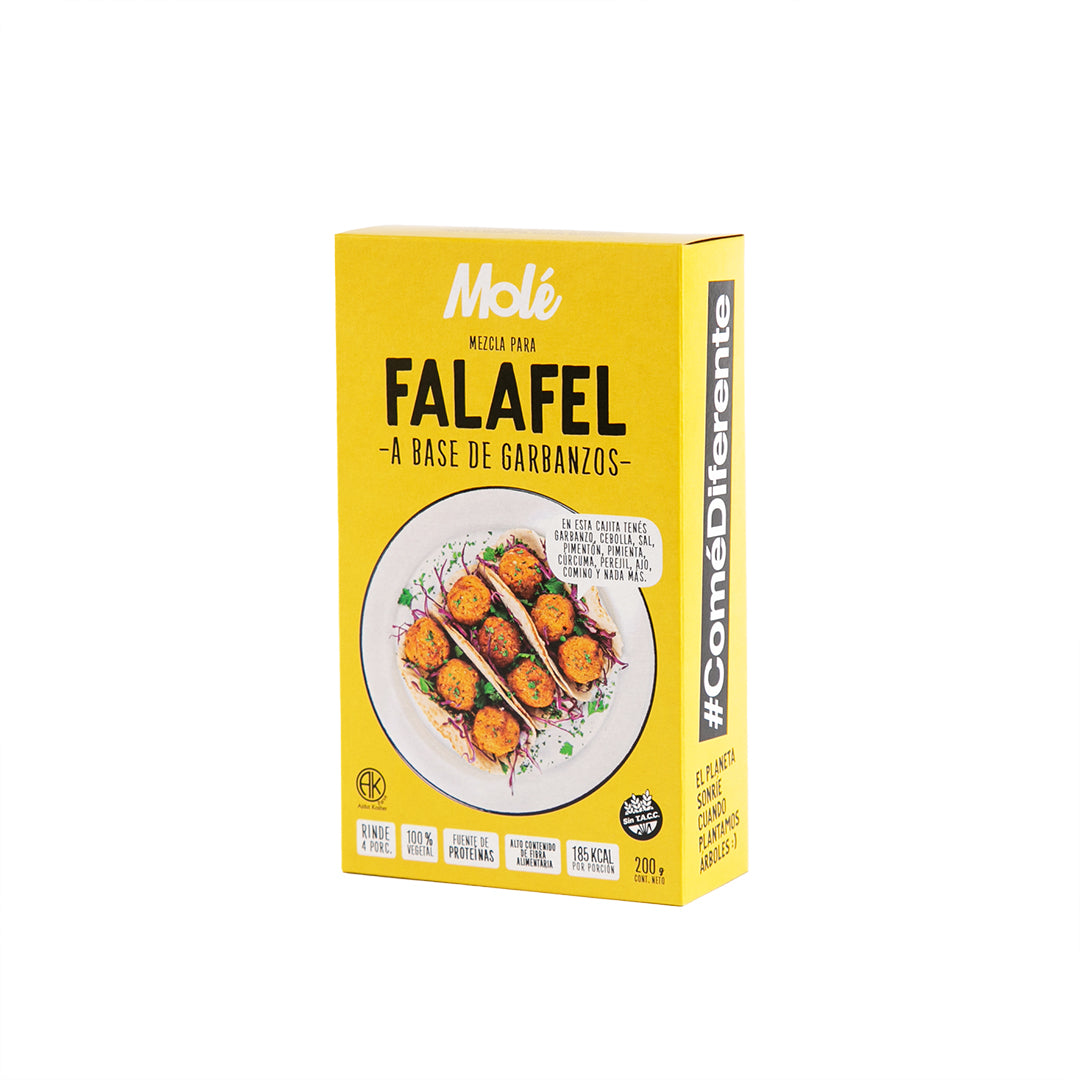MOLÉ MEZCLA FALAFEL VEGANO SIN GLUTEN 200g vencimiento 03/12/2025