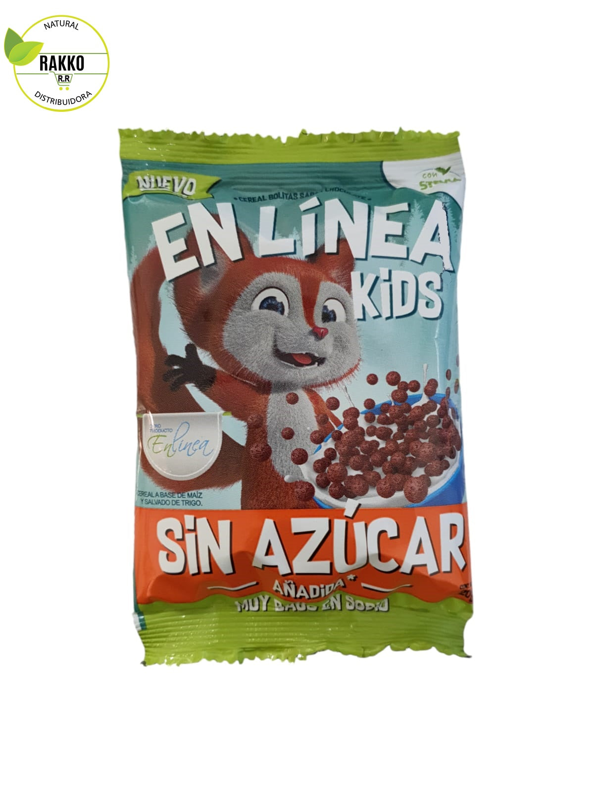 EN LINEA KIDS CEREAL BOLITAS DE CHOCOLATE  SIN AZUCAR 20g