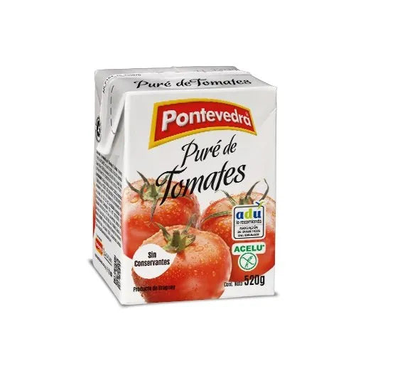 PURE DE TOMATE SIN GLUTEN PONTEVEDRA 520g