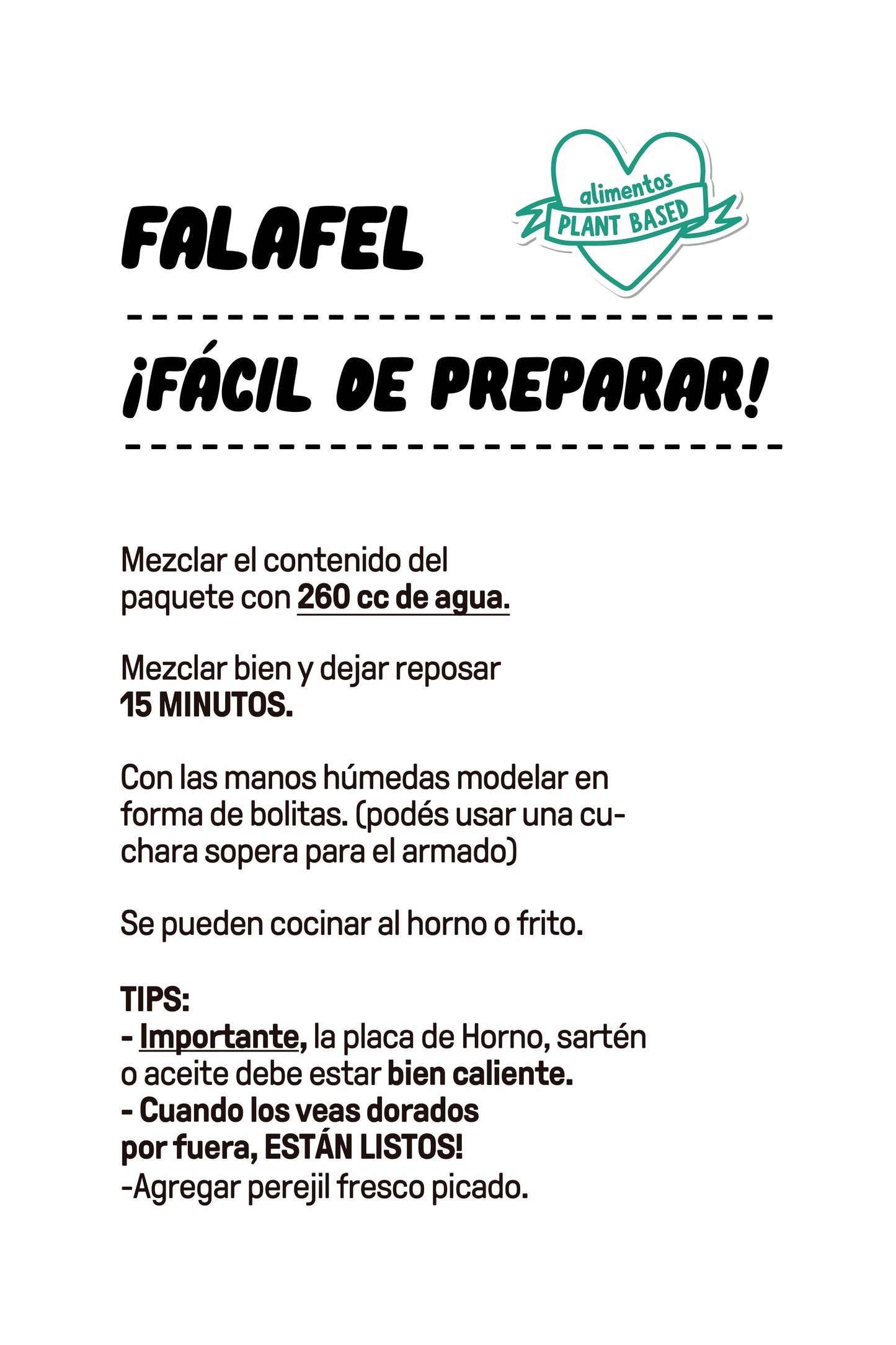 MOLÉ MEZCLA FALAFEL VEGANO SIN GLUTEN 200g vencimiento 03/12/2025