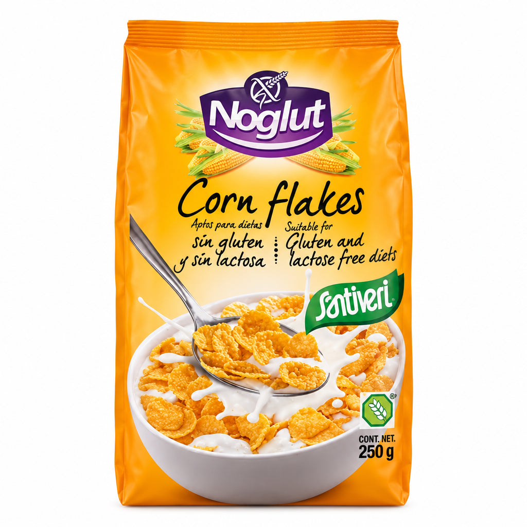 CORN FLAKES SIN GLUTEN NOGLUT SANTIVERI 250GR