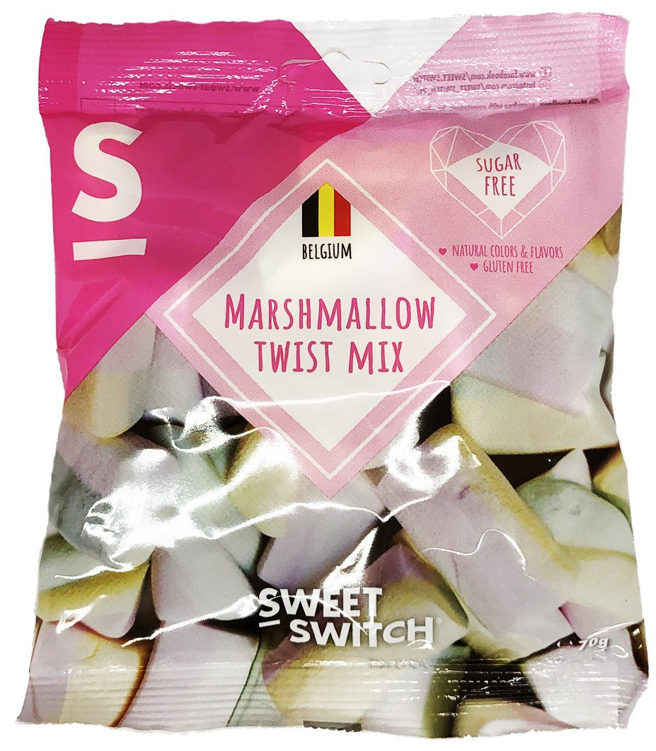 CYBER RAKKO NATURAL SWEET SWITCH MARSHMALLOW TWIST MIX SIN AZUCAR SIN GLUTEN 70g