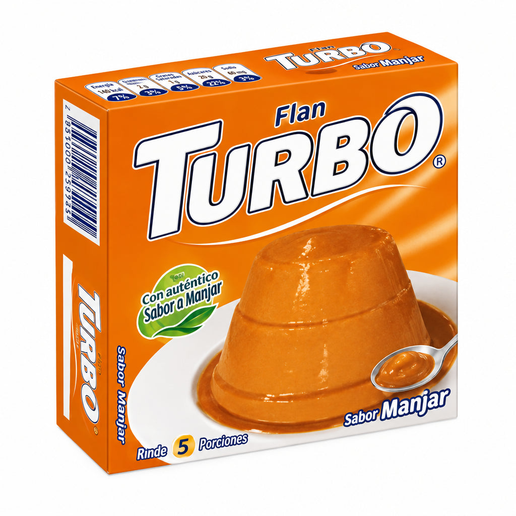 TURBO FLAN SABOR MANJAR SIN GLUTEN 50G
