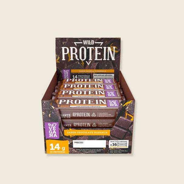 WILD PROTEIN CHOCOLATE NARANJA VEGANA 45g