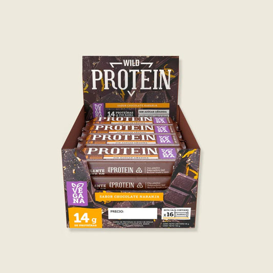 WILD PROTEIN CHOCOLATE NARANJA VEGANA 45g