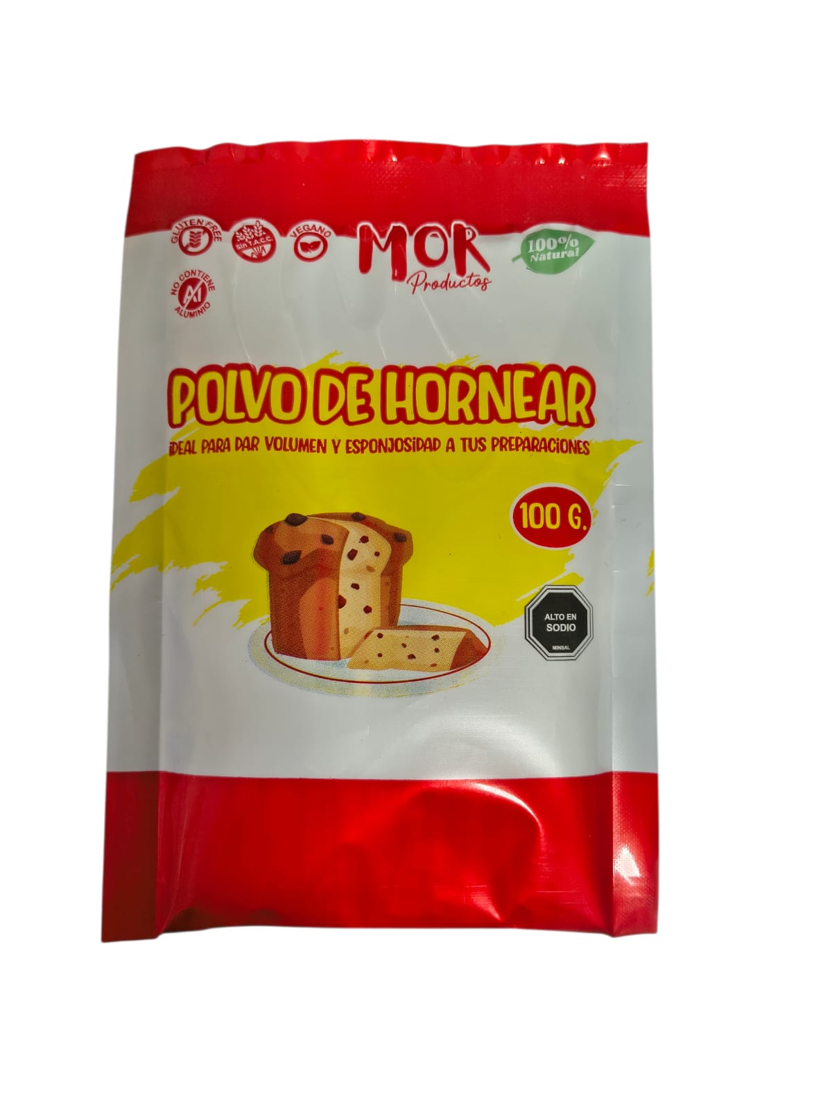 MOR POLVO DE HORNEAR 100GR SIN GLUTEN VEGANO